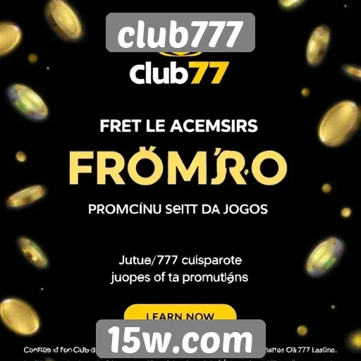 Club777 apresenta nova promoção de jogos online