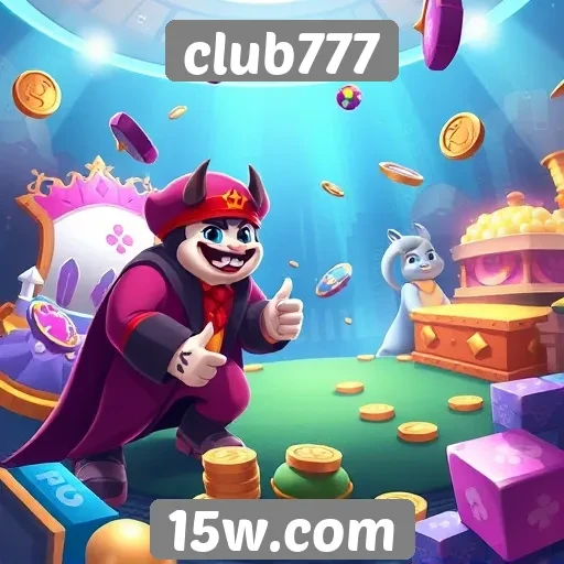 Variedade de jogos disponíveis no club777